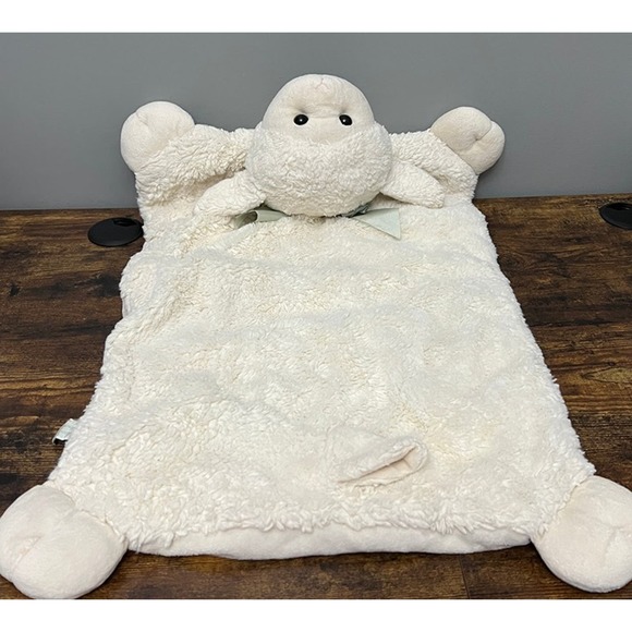 Bearington Baby Collection Lamb Sheep Blanket Play Blanket 30X19 - Picture 4 of 7